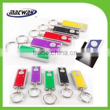 Promotion custom cheap keychain led light key fob lighting