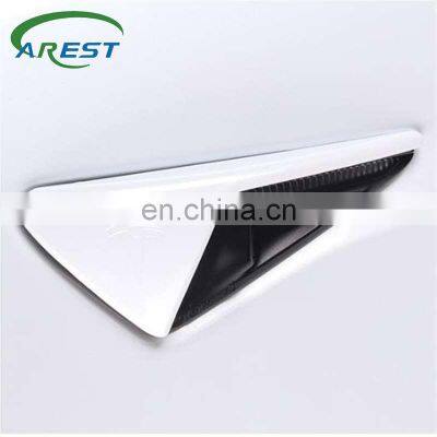 2pcs Pearl White side camera protective cover for Tesla Model 3 X Y S  Decoration cap accessories