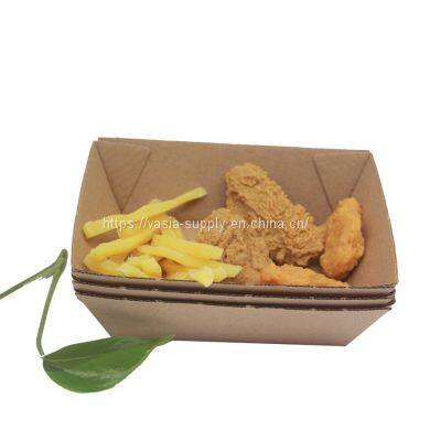 Customized Corrugated Board Brown Food Packaging French Fries Carton Chips Box, Snack Box for Restaurant photo-4