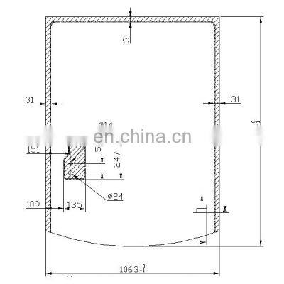 Rear Windshield For Excavator Glass For JCB 3CX