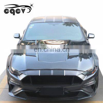 Real carbon fiber hood  for Ford Mustang 2015-2019 with tempered glass