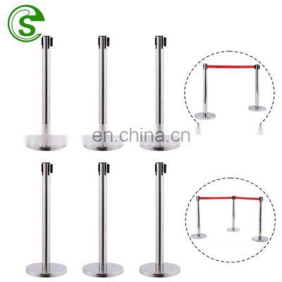 Popular Subway Guidance Retractable Queue Line Stand Barrier Crowd Control Post