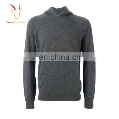 Simple Style Men's 100% Pure Cashmere Hooded Jumper photo-4