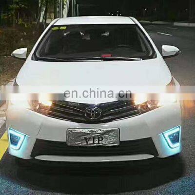 High Quality LED Fog Lamp Cover Daytime Lamp for To-yo-ta Co-ro-lla 2014-2016