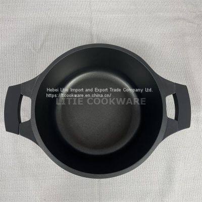 Black Nonstick Coating Die Cast Aluminum Casserole Die Cast Aluminium Pots Aluminum Pan Manufacturer photo-2