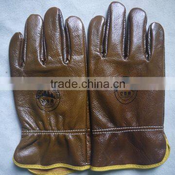 Cow Funiture Leather Gloves, Safety Working Leather Gloves for Workers photo-2