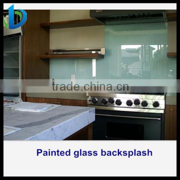 High quality painted glass backsplash