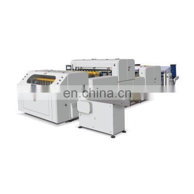 One roll A4 copy paper cutting slitting machine/high speed roll to sheet A4 and A3 paper cutter