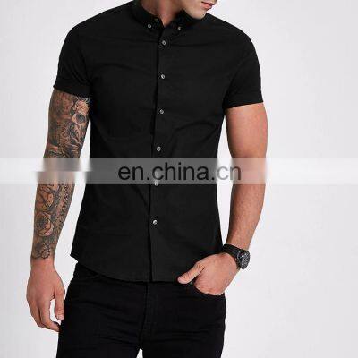 chinese style men shirt wholesale 100%cotton flannel shirt black shirts