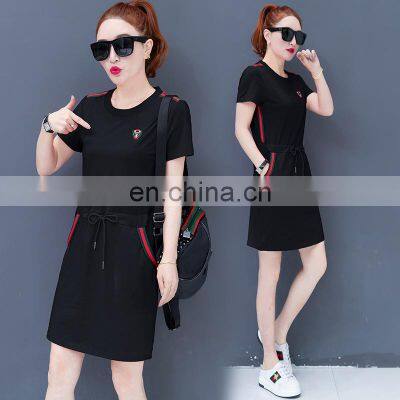 Manufacturers Wholesale Waist Dress Loose Casual Sports Bag Hip Skirt Plus Size Women's S-5XL photo-3