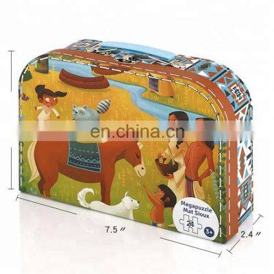 Handmade cardboard suitcase gift boxes suitcase sets 3 pcs box