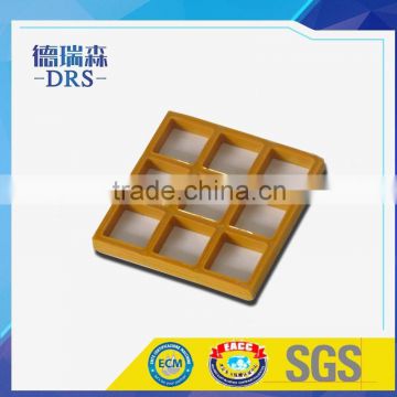 High strength FRP fiberglass grating with concave surface