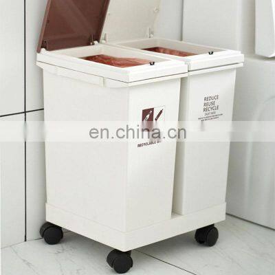 Free Standing Outdoor Dustbin Home Decorative Elegant Plastic Eco Friendly Hotel Kitchen Intelligent Trash Can photo-2