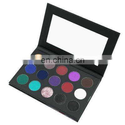 Mermaid Magnetic 6 Eyeshadow Palette With Mirror Custom Logo Pigmented Powder Nude Rainbow Eyeshadow Packaging
