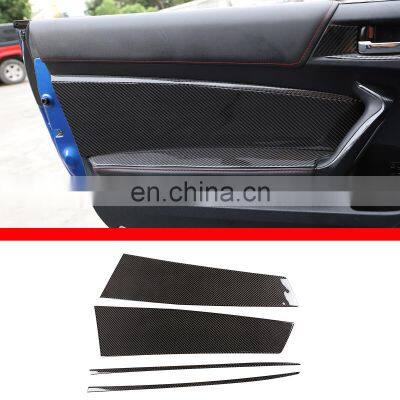 Suitable for 16-20 models of Subaru BRZ/Toyota 86 car door big anti-kick panel  real carbon fiber soft 4-piece set