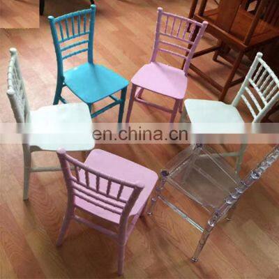 New arrival clear white colorful chair hotel furniture used kids resin chair