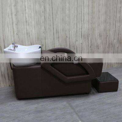 High-end barber shop simple hair wash basin shampoo bed