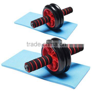 Fitness Exercise Wheel Double Use AB Wheel Roller Red Color photo-3