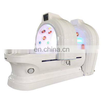 Infrared light Acrylic integrated blister molding shining figure beauty body cabin LED lights music playback spa capsule