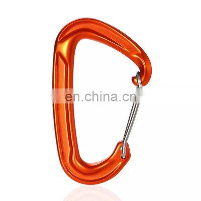 JRSGS Customized 22KN Carabiner Outdoor Activity Hooks Hammock Carabiner Clip Aluminum Wire Gate Snap Hook S7102S