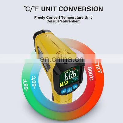 Digital Handheld -50 to 800 Degree LCD Display 2% Accuracy Gun Type Temperature Measurement Tool Industrial Thermometer photo-4