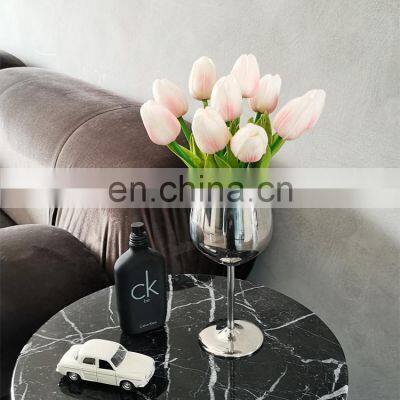 Nordic 2021 Hot-selling Cup Wedding Crystal Vase Modern Wine Cabinet Dining Table Transparent Vases Glass for Home Decor