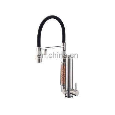 360 degree rotatable design 2 Stages ceramic drinking water faucet purification system kitchen water tap purifier