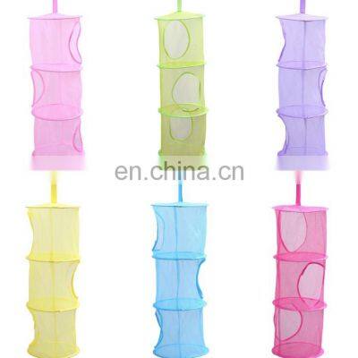 HOT Kids Toys Shawls Hats Mittens Clothes Hanging Mesh Space Saver Bags Organizer Hanging Baskets photo-4