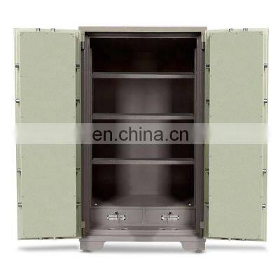 Custom heavy duty vault caja de segurida fire steel security money double door fireproof safe