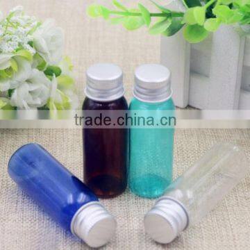 new 20ML pet plastic round bottle with aluminum cap