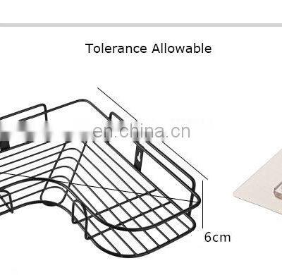 Bathroom Corner Shelf Tripod Bathroom Shelves Adhesive Corner Bathroom Rack Bathroom Shower Organizer No Drilling Storage photo-4