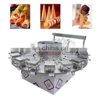 Cheapest Commercial Big Sweet Cone Edible Wafer Coffee Cup Making Machine Ice Cream Waffle Cone Maker photo-5