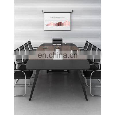 Hercules Black Vinyl Seat/Clear Coated Metal Frame Side Conference Table photo-4