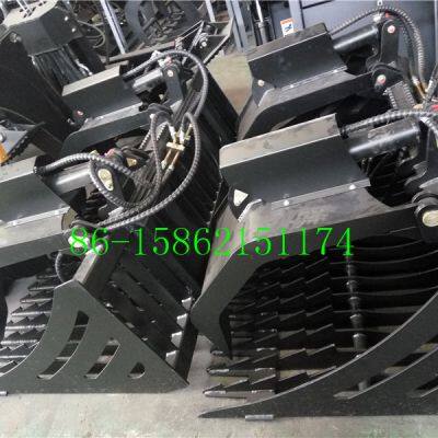 China skid steer skeleton bucket grapple attachments