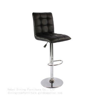 Square PU Leather Adjustable Bar Stools with Back Swivel DB-U72S