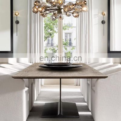 Factory Price Adjustable Light Brass Pendant BOULE DE CRISTAL CLEAR GLASS ROUND CHANDELIER 36\