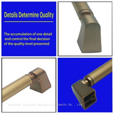 Nickel Plated Ripple Kitchen Handles Drawer Pulls T Bar Zinc Alloy Cabinet Hardware Handles photo-3