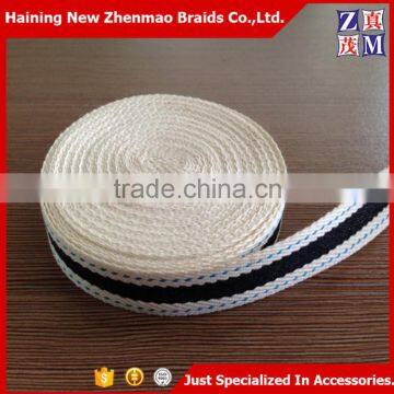 Wholesale cheap colored cotton webbing for bag strap