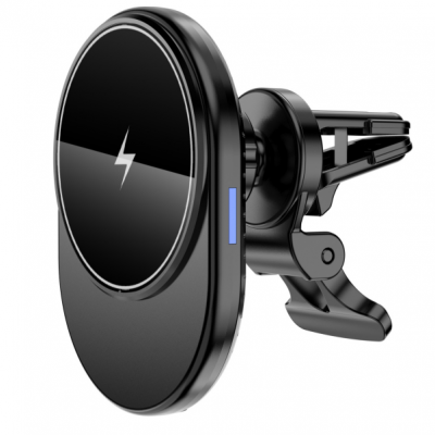 Magnetic Wireless Car Charger Mount 15W  Fast Charging Car Charger Phone Holder