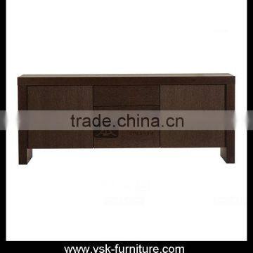 TV-081 Solid Oak Wood Mini Bar Cabinet Design