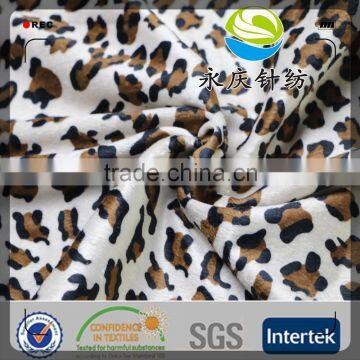 china manufacturer printed velvet fabric for shoe