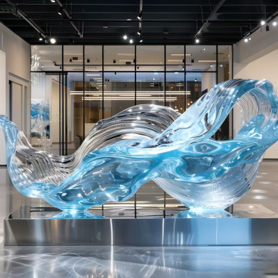 Customized Transparent Handicraft Ornaments, Stainless Steel Sculptures of Wealth Attracting Buddha Statues, Fiberglass Sculptures, and Acrylic Shaped Customization photo-4