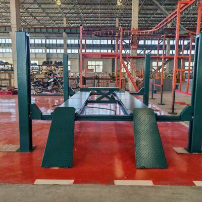 Heavy Duty 4000kg 5000kg 4 Post Car Lift Wheel Alignment Lift photo-3