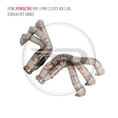 HMD stainless steel Exhaust Manifold for Porsche 991.1 991.2 GT3 RS/ 991 turbo/992 Carrera Turbo/911 996 With heat shield whatsapp+86 18946955156