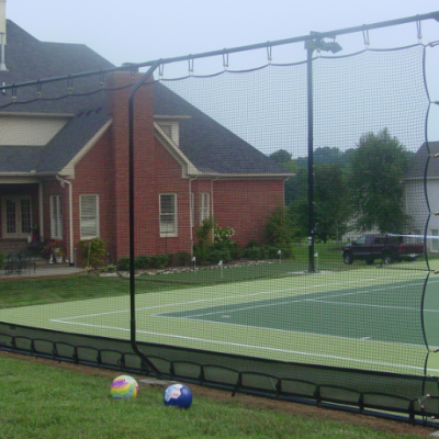 Protective Net Fencing System for Basketball Court Safety