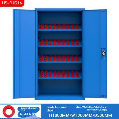 Hengna Metal Tool Storage Cabinet With 4 Knife Boards and Perforated Doors for Factory Warehouse Organization photo-5