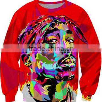 OEM Service All Over Digital Printing Custom Design Sublimation Crew Neck Sweatshirt photo-3