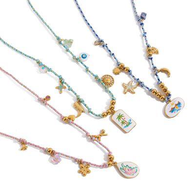 Collier en acier inoxydable non tachable aux propriétés hypoallergéniques