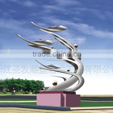 simple stainless steel sculpture fpr garden