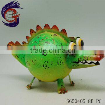 Pretty crocodile metal animals for garden and home decor